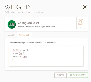 How can I enlarge the text box size in a Configurable List Widget? Image 2 Screenshot 41
