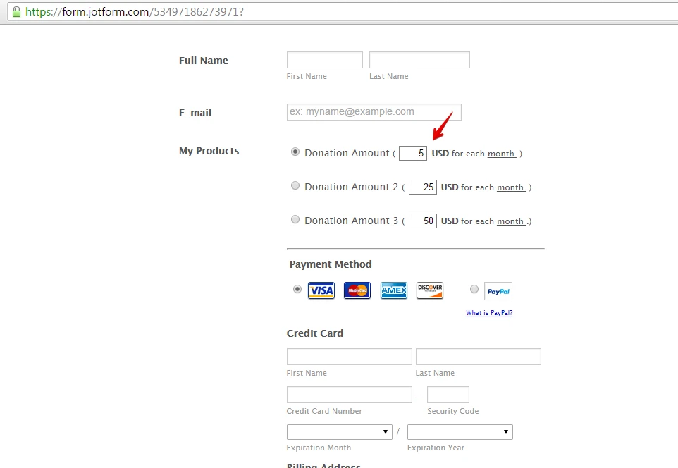 How to have a Recurring Donation Amount Payment options using Payment Tools Image 2 Screenshot 41