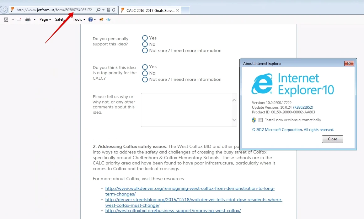 Form not loading in IE browser Image 2 Screenshot 51