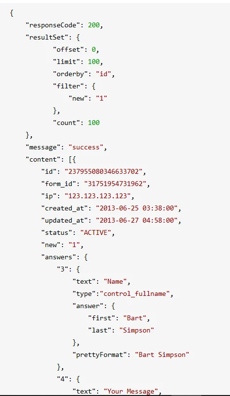 API submission returns wrong URL in JSON response Image 10