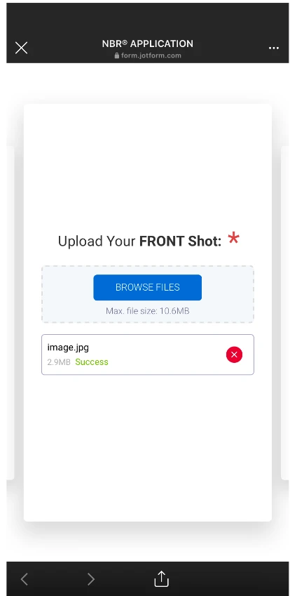 Instagram app>>Inbuilt browser: Form crashes when uploading photo Image 10