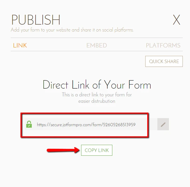 How can we find the link address   forms link? Image 2 Screenshot 41