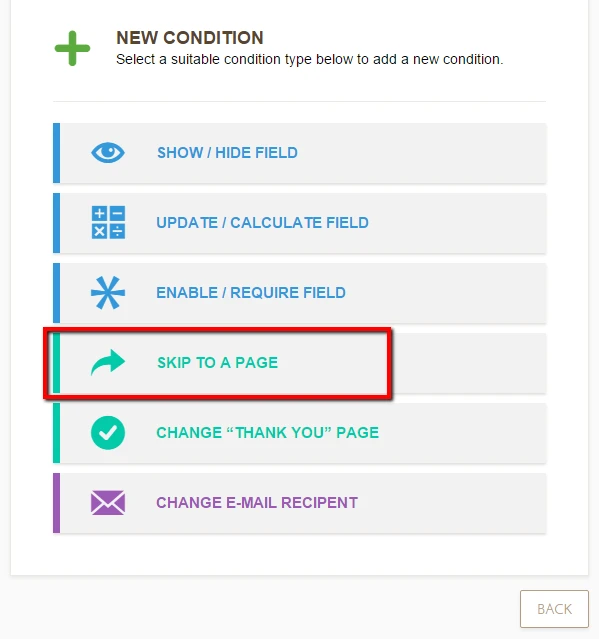 Create forms with multiple and conditional options Screenshot 30