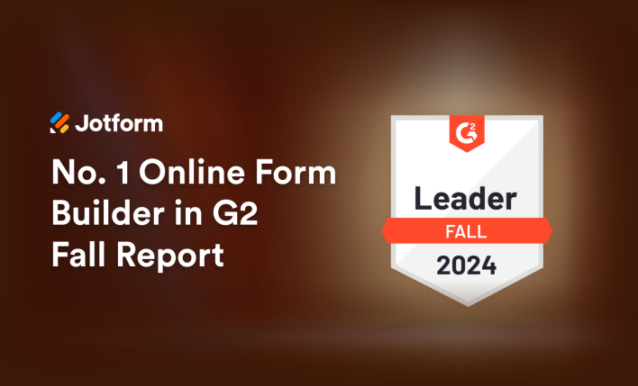 Jotform is the No. 1 online form builder in G2’s Fall Report