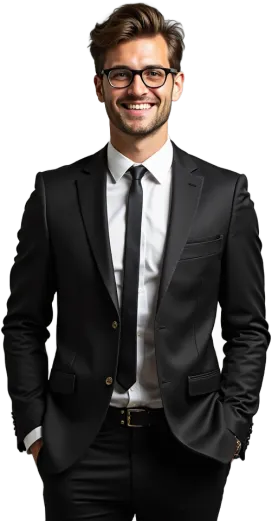 Black and White Presentation Template Avatar