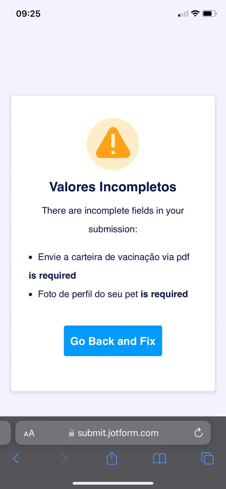 Erro de envio de arquivos Image 1 Screenshot 20