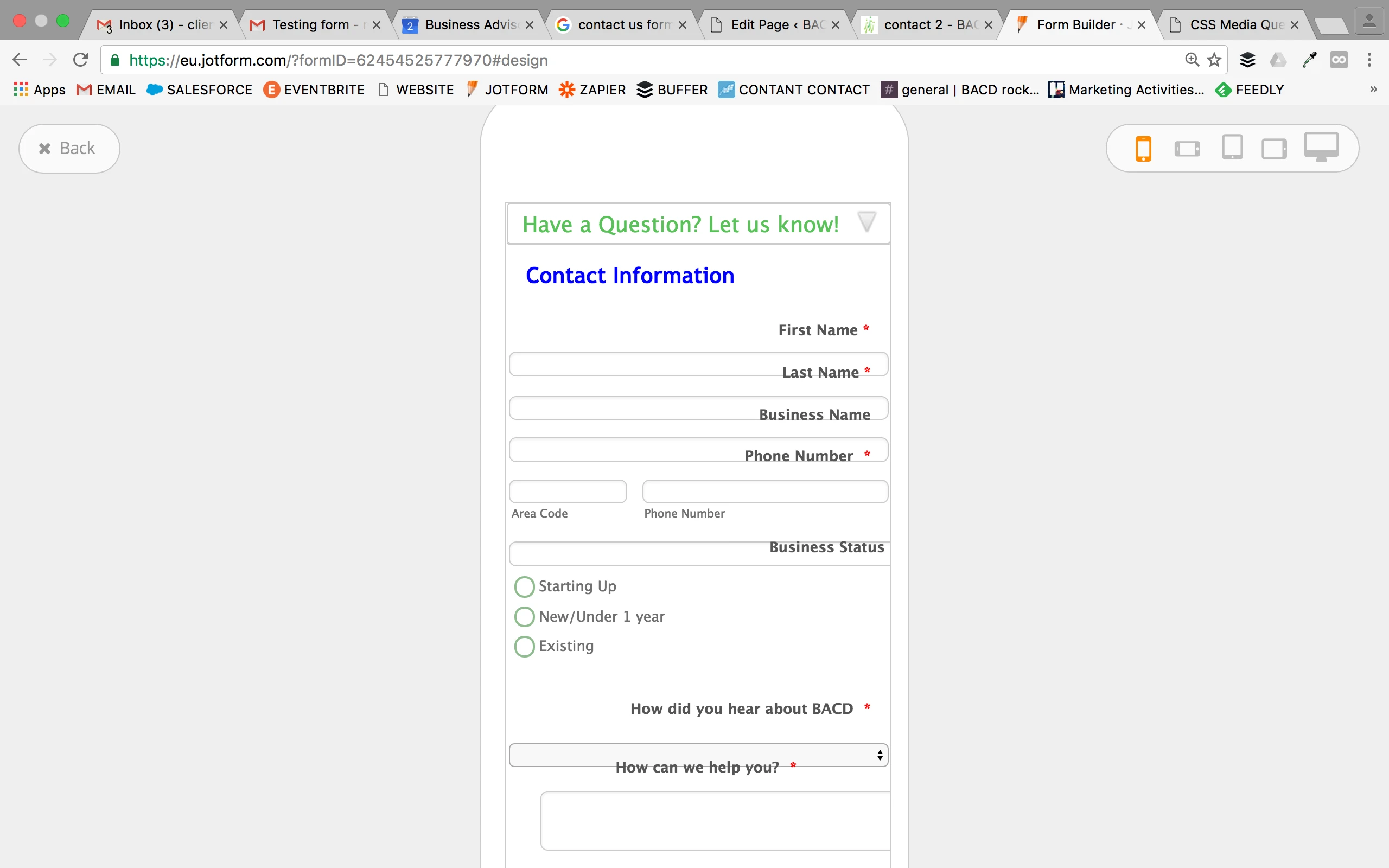 My form is not mobile responsive Image 1 Screenshot 20