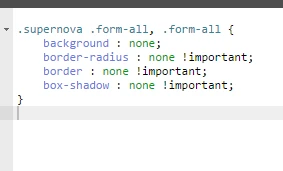 How do I get rid of the border and drop shadow around the form? Image 1 Screenshot 20
