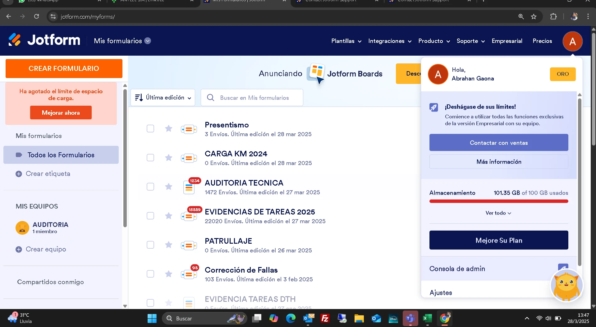 Jotform Thread 25695161 Screenshot
