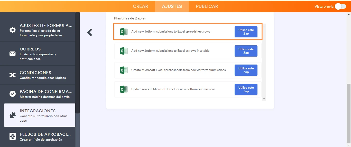 Conectar formulario con Excel online Image 1 Screenshot 40