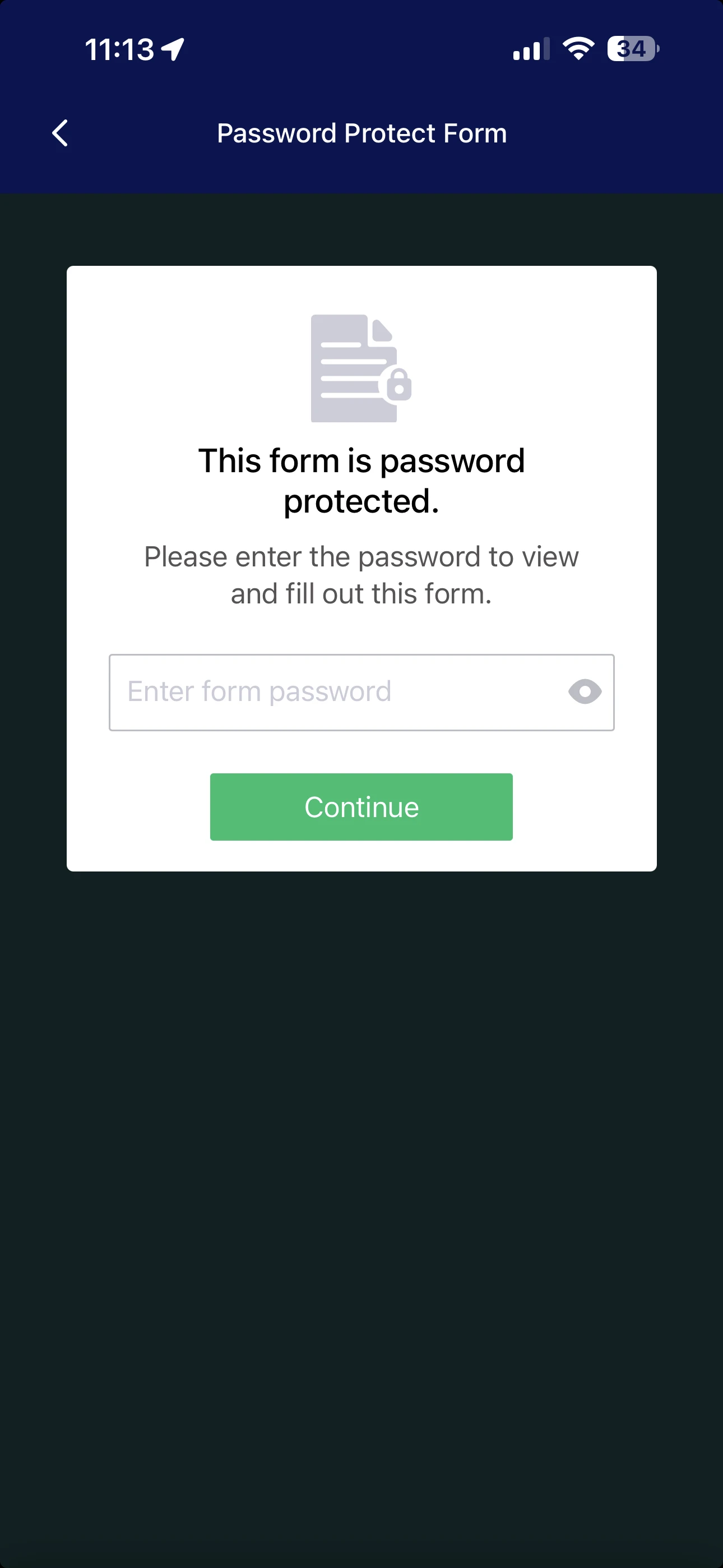 Form Password Protection Bypassed When Accessed Through Jotform Apps Image 1 Screenshot 20