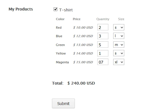 A form for ordering multiple items ? Image 3 Screenshot 62