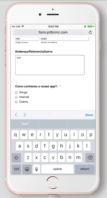 formulario dentro do app para ios Image 1 Screenshot 20