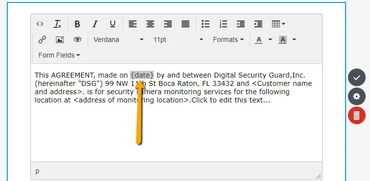 How to display form fields data into the text agreement Screenshot 61