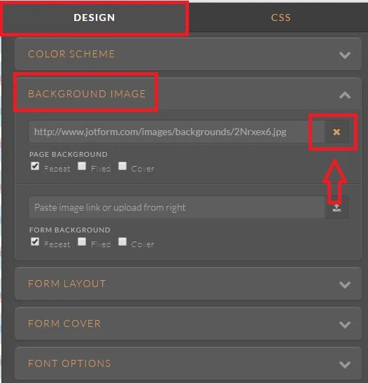 How to remove background image from my form? Image 2 Screenshot 51