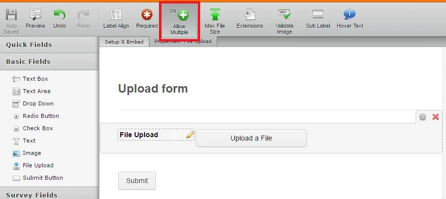 Is there a form field that prompts the user to upload an image from their computer? Image 1 Screenshot 30