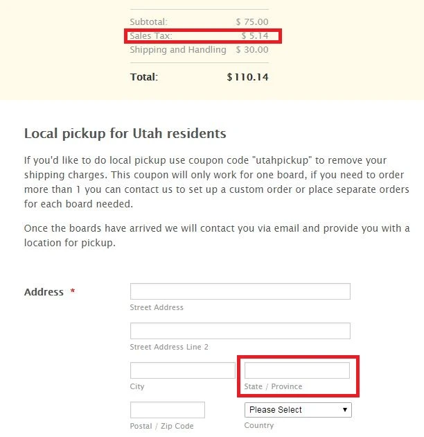 Utah State Tax option is charging tax to other states as well Image 2 Screenshot 61