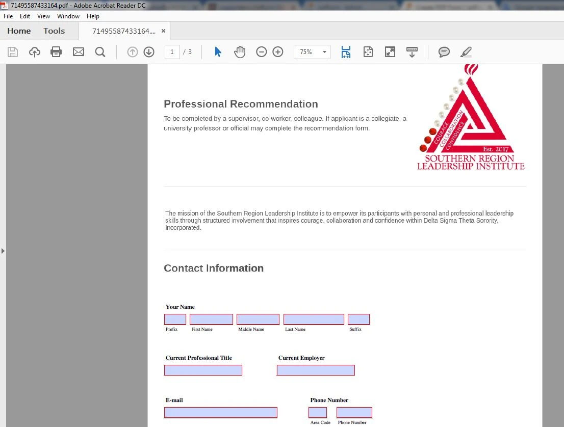 Creating a fillable PDF Form Image 1 Screenshot 20