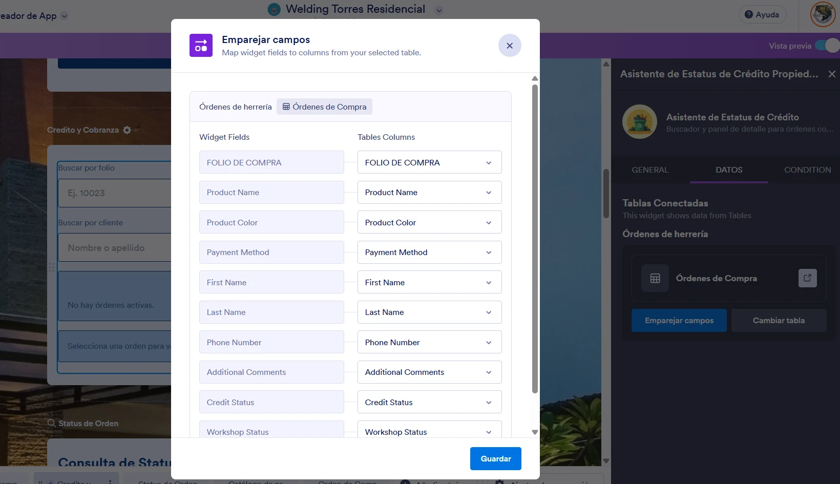 
App Builder: No se muestran datos en widgets conectados a tablas después de funcionar correctamente
Image-3