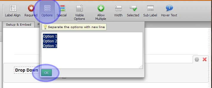 How to add values to drop down list in jotform? Image 1 Screenshot 20