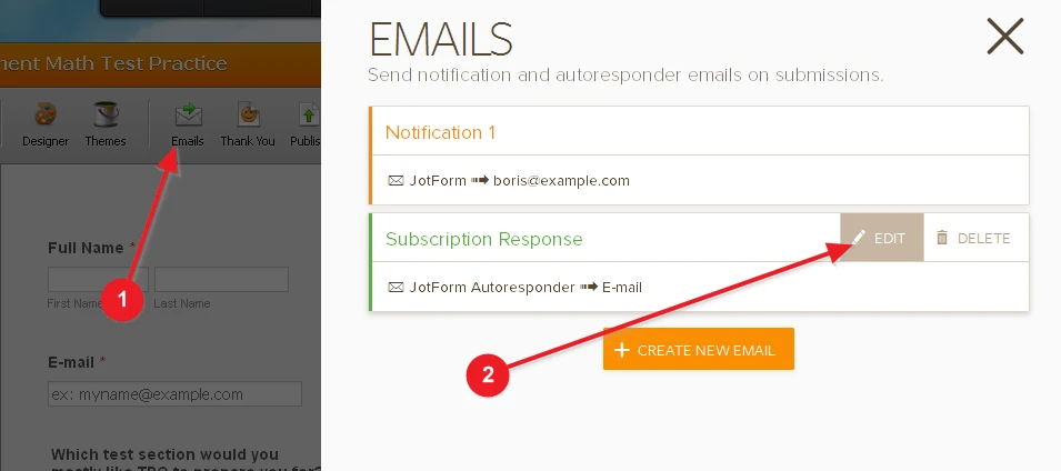 How to change a link in autoresponder emails of multiple JotForm forms? Image 1 Screenshot 30