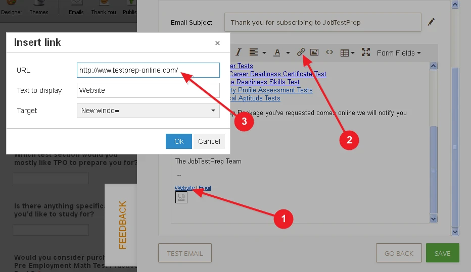 How to change a link in autoresponder emails of multiple JotForm forms? Image 2 Screenshot 41