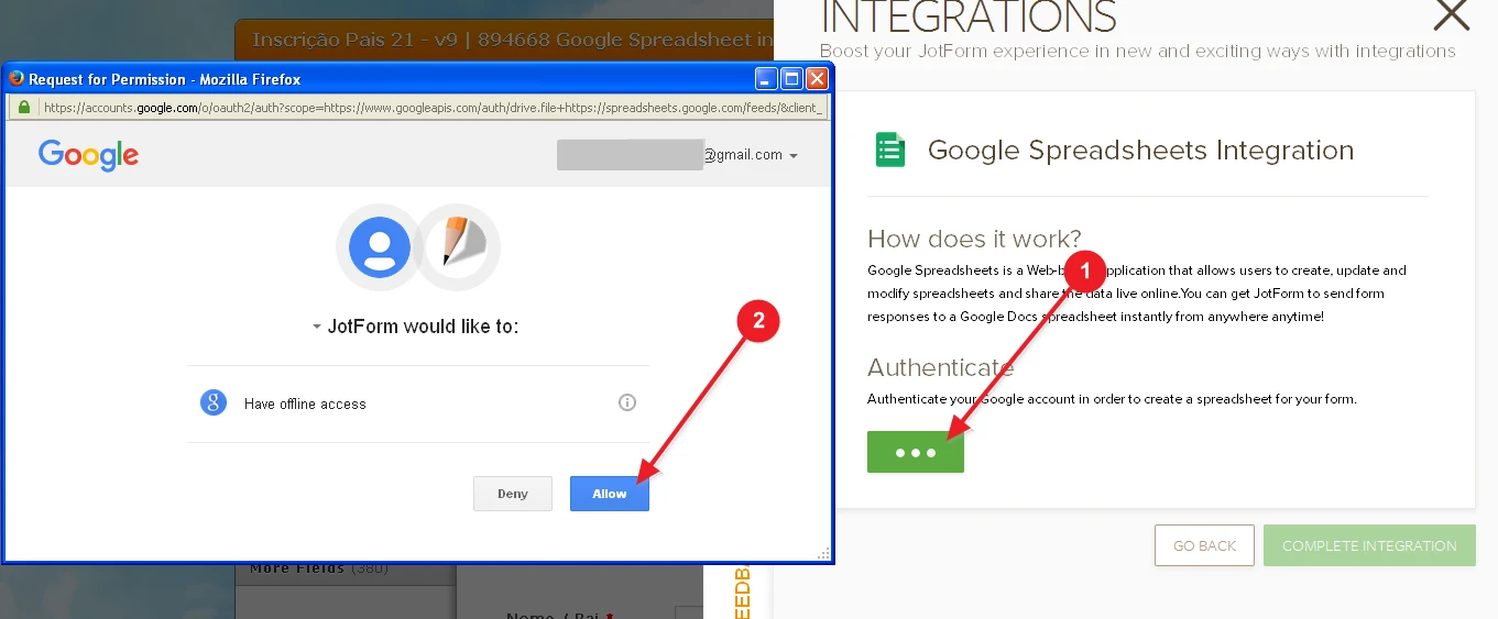 Why my Google Spreadsheet integration is not working? Image 3 Screenshot 72