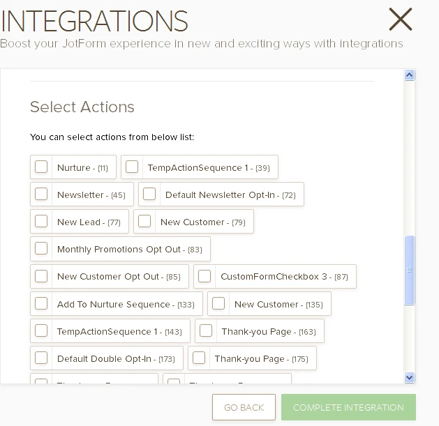 Can you integrate with Infusion Soft? Image 4 Screenshot 94