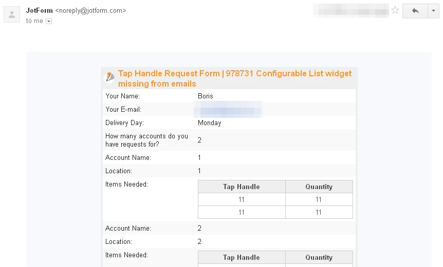 Configurable list data is missing on email notifications Image 1 Screenshot 20