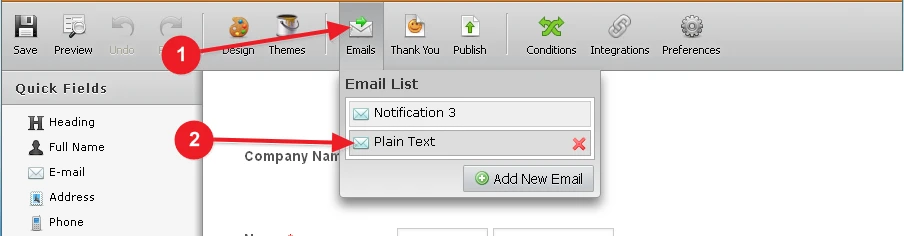 New Email Wizard UI: Feature request for bringing back Use text Email option Screenshot 30