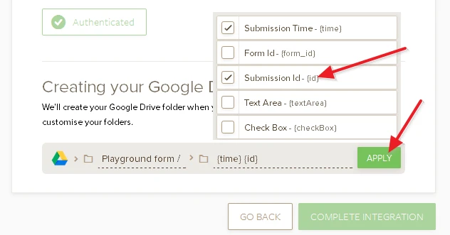 Is it possible to add or choose nested sub folders with Google Drive integration? Image 2 Screenshot 51
