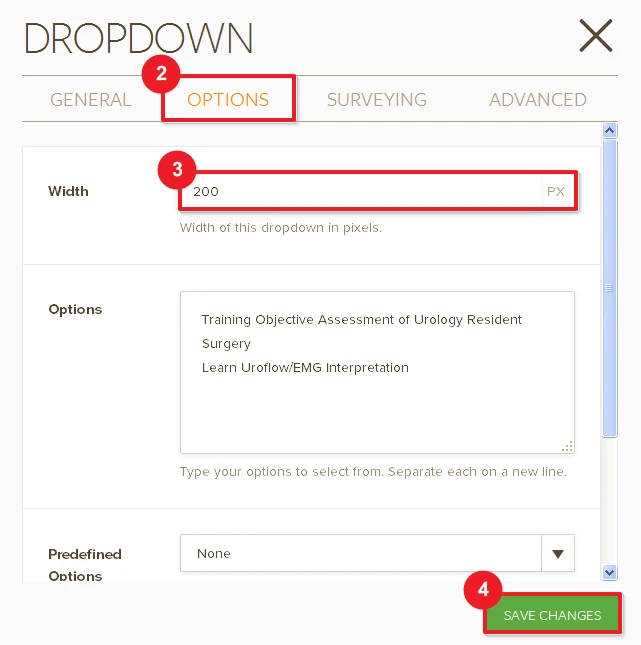 How to adjust size of Drop Down fields Image 3 Screenshot 62
