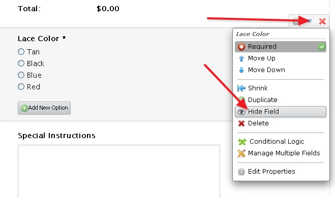 How can I add additional product options to my form? Image 3 Screenshot 62