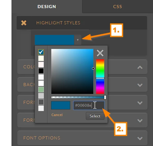 To change back ground colour on highlight? Image 2 Screenshot 41
