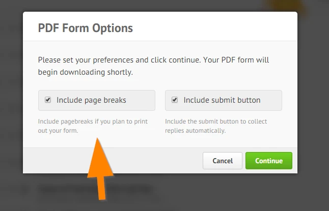 The page breaks are ignored when I create a fillable pdf? Image 1 Screenshot 20