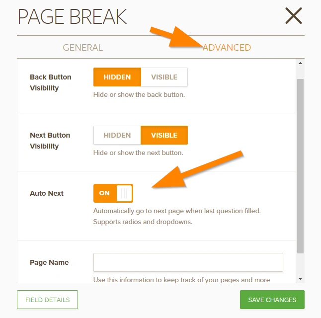Page Break/Multipage Form: Add a time based trigger for Auto Next Image 2 Screenshot 41