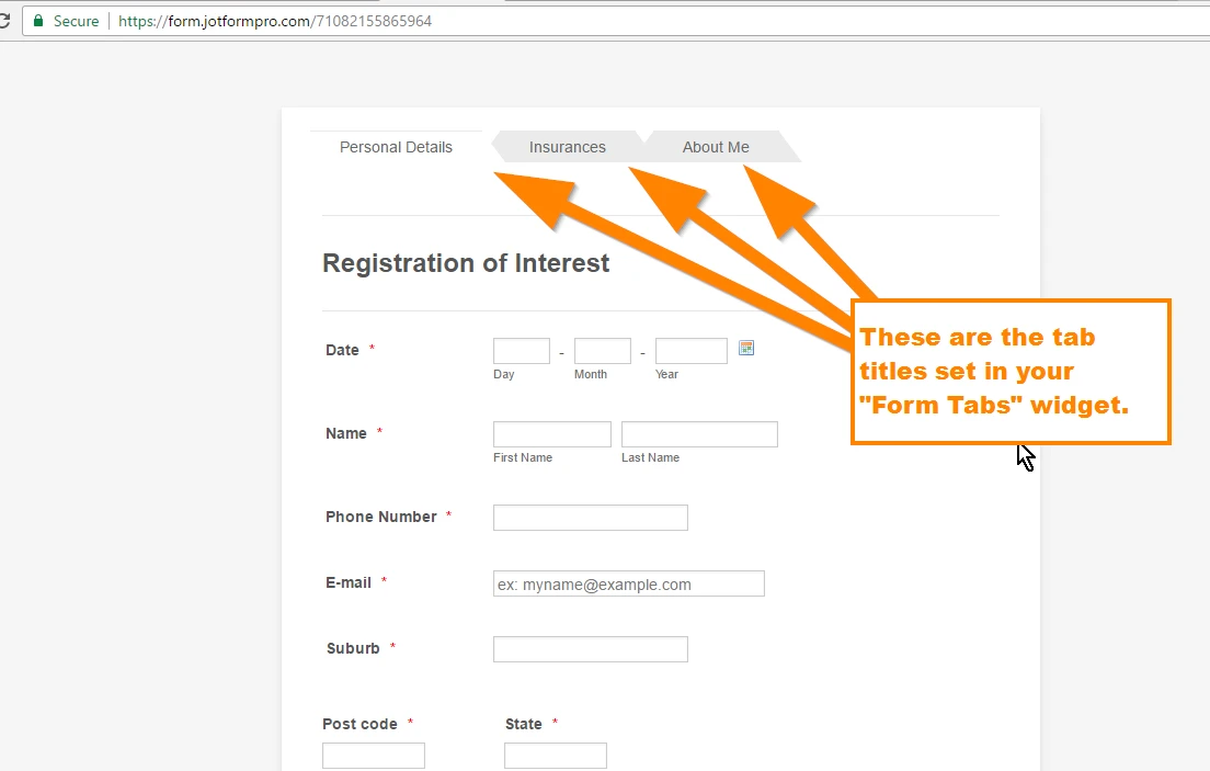 How can I change the Page TItle of the form? Image 3 Screenshot 92