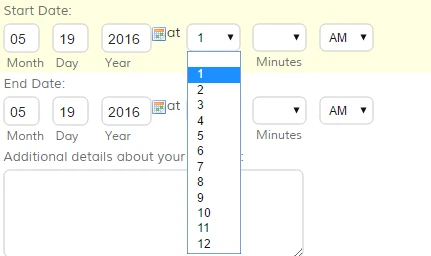 Date Selectors time field appears blank Screenshot 51