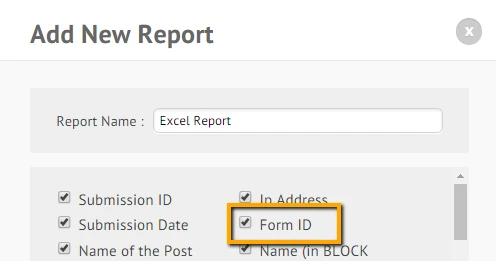 Show Form ID part in excel report Screenshot 125