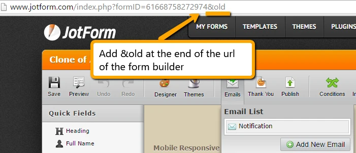 Email Alerts: Is there still a way to switch to Text Mode in the updated version of JotForm? Image 1 Screenshot 20