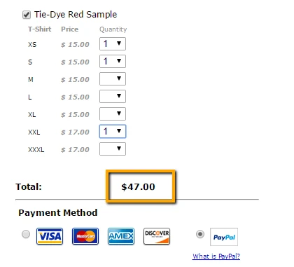 Can I please get some help with my T Shirt Order Form? Image 6 Screenshot 125