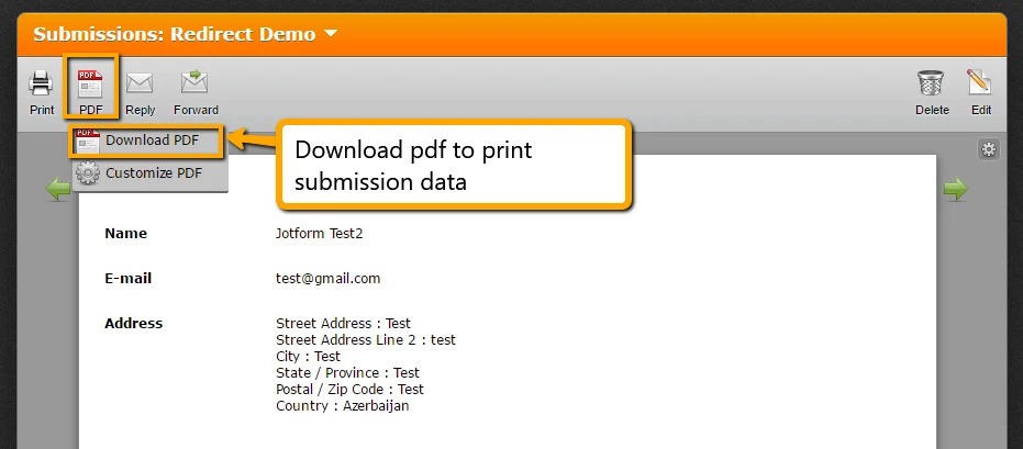 After a form is submitted, is there a way to print a completed form? Image 2 Screenshot 41
