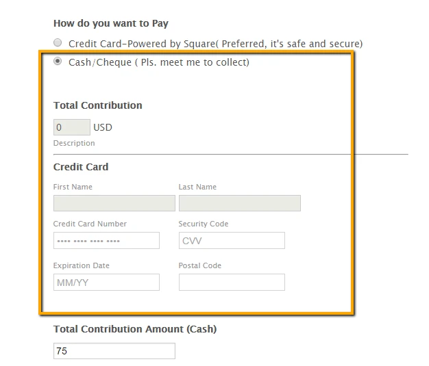 Why submit button not working on the form when Credit card option is not selected? Image 3 Screenshot 62