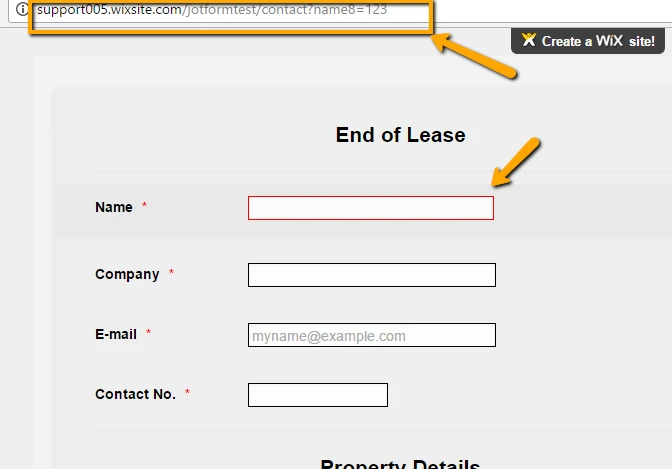 Why isnt my form grabbing my url parameters on my Wix website?? Image 1 Screenshot 20