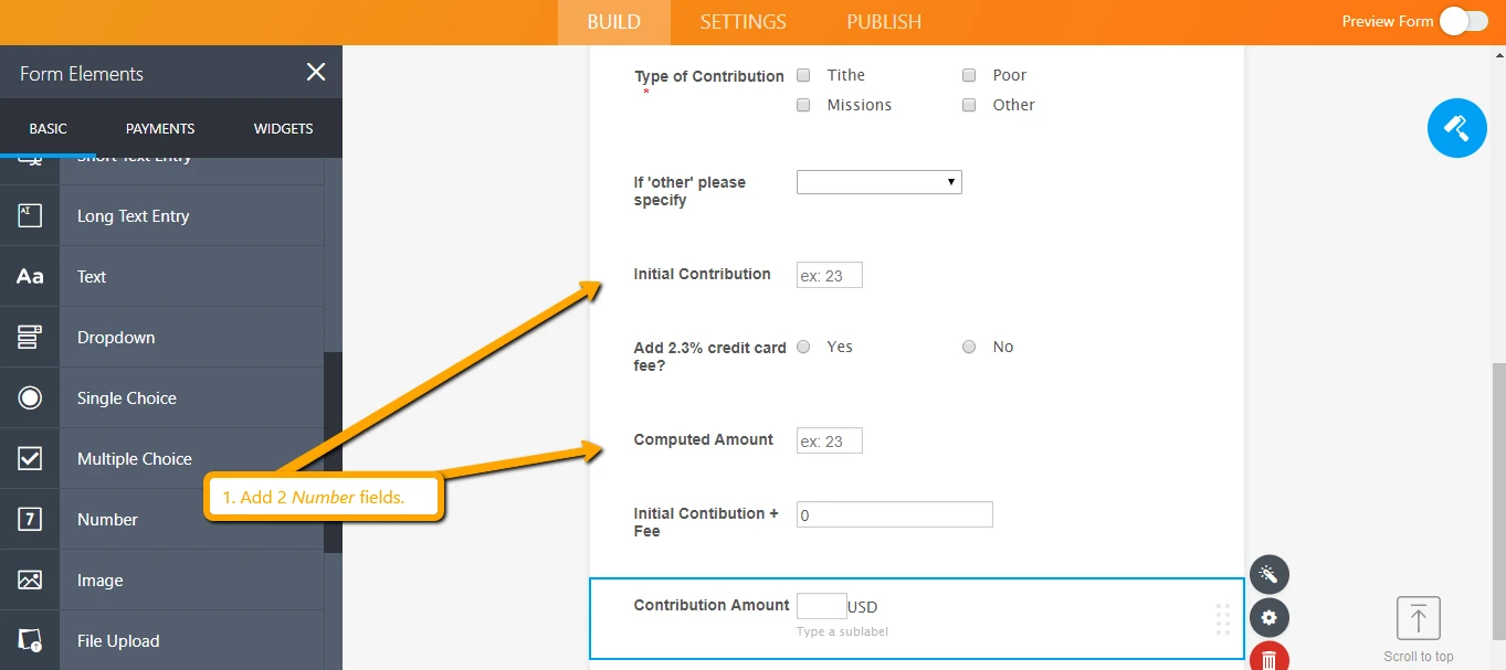 Conditions: How to add option to add credit card processing fee? Image 1 Screenshot 90