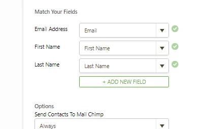 Mailchimp Integration Full Name issue Image 1 Screenshot 20
