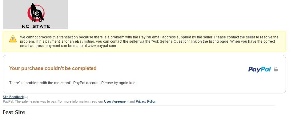 PayPal Integration Error Image 1 Screenshot 30