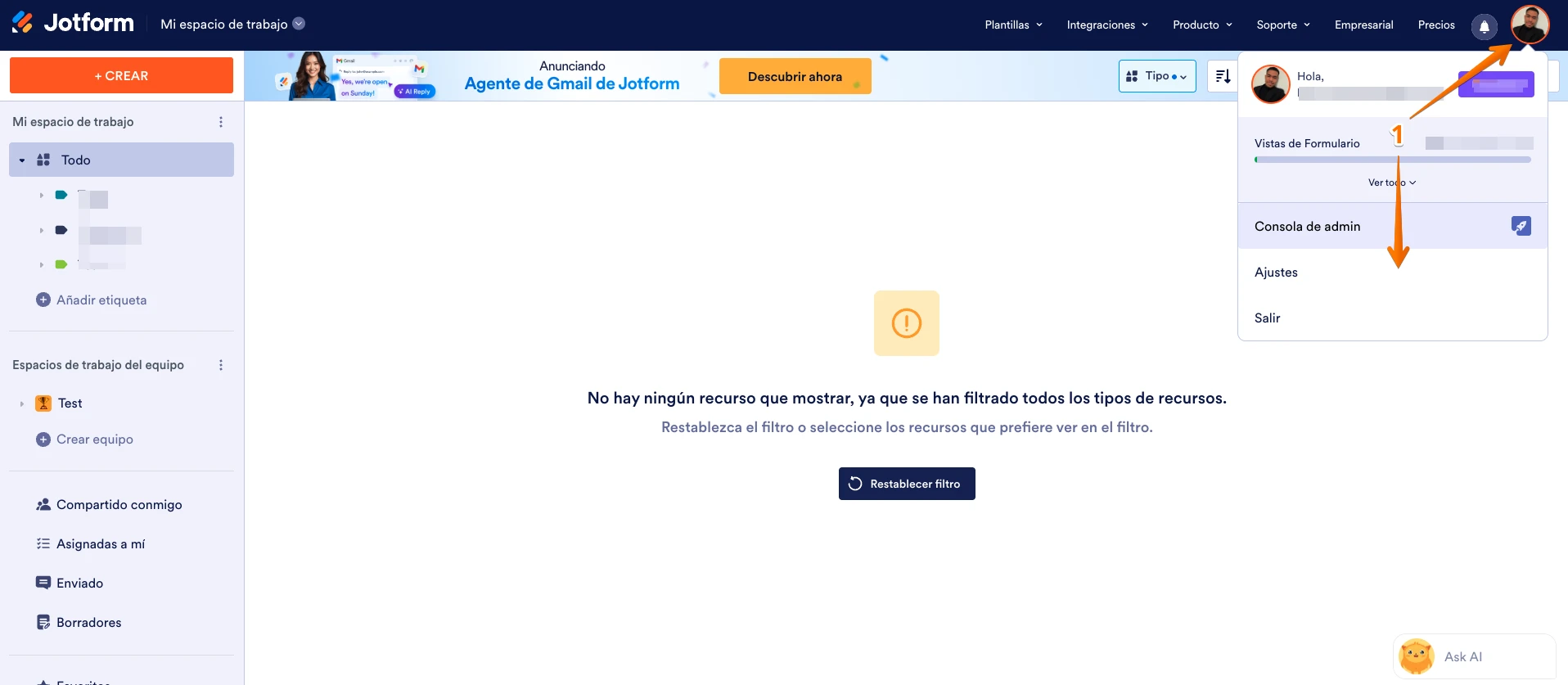 ¿Cuántos formularios me quedan disponibles para crear? Image 1 Screenshot 30