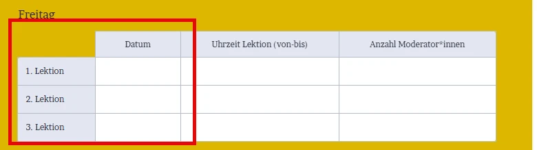 Tabelle mit fixen Spalten Image 1 Screenshot 20