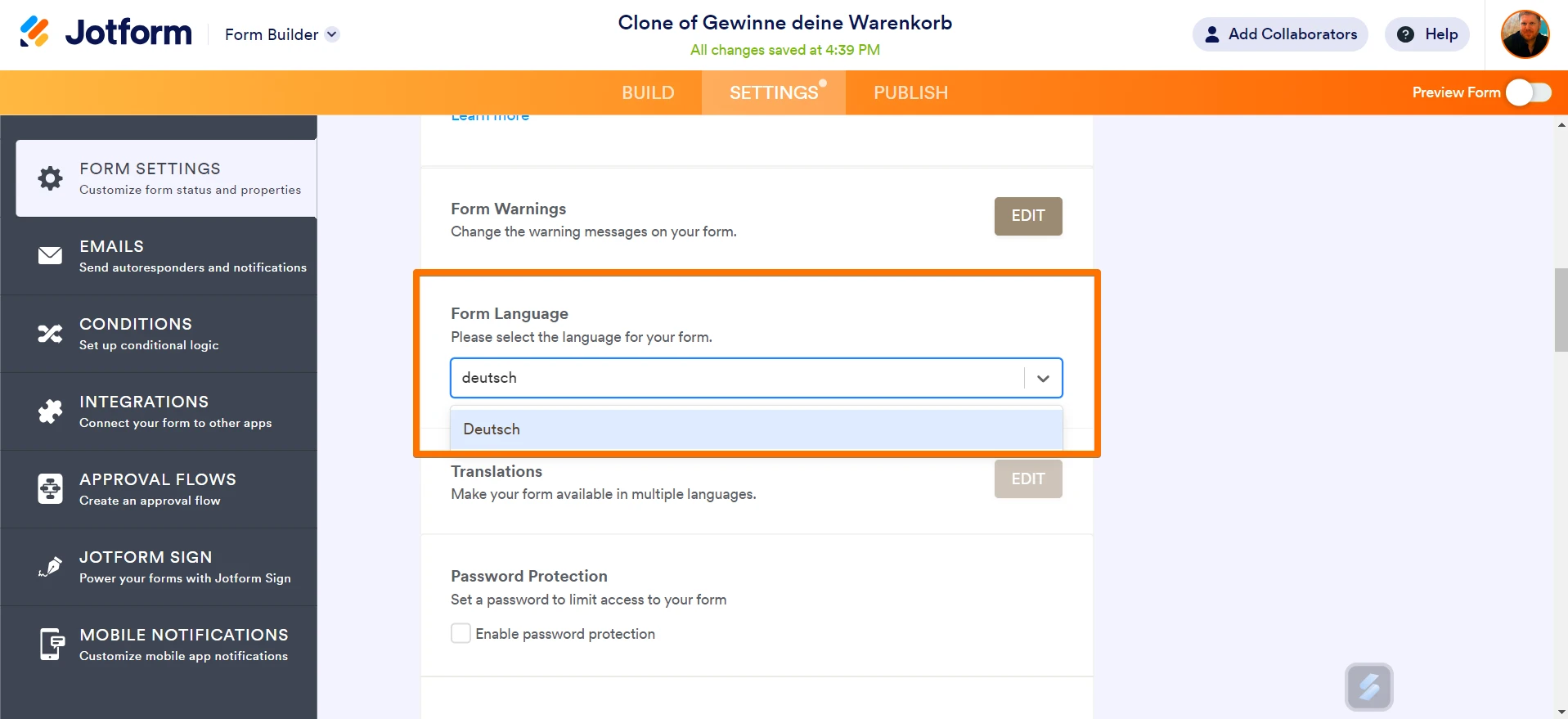 Waar verander ik Nederlandse teksten in Duitse teksten? Image 2 Screenshot 41